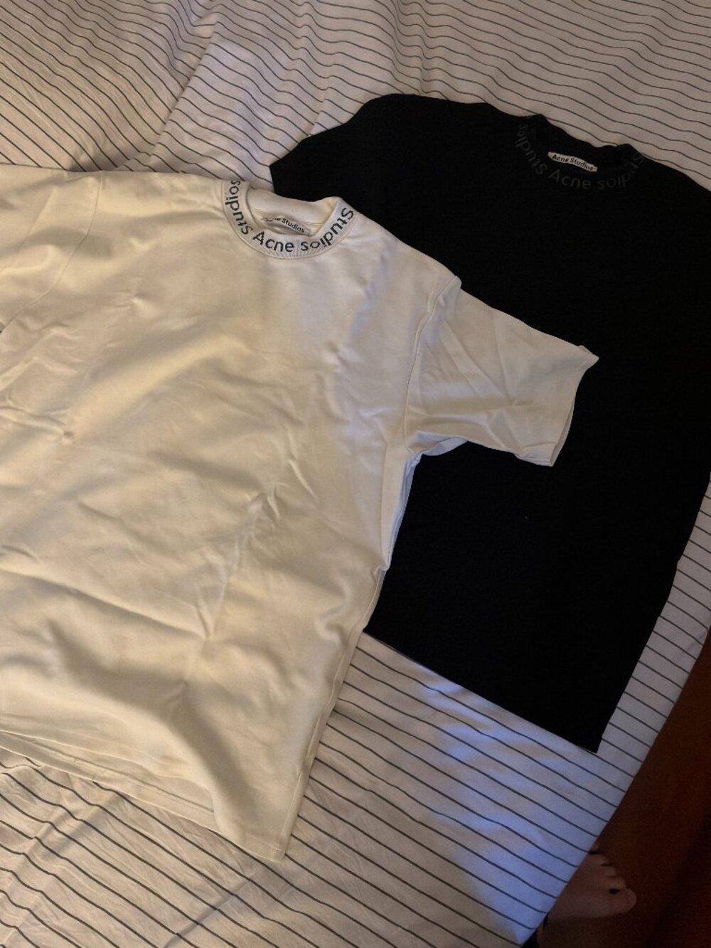 Acne Studios Men Logo Collar Shirt Size M